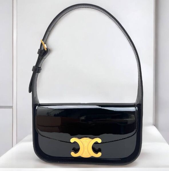 Сумка Celine женский кожа черный 173970