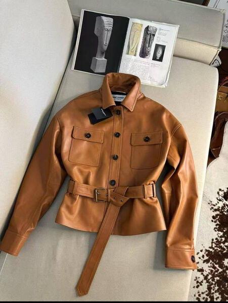 Куртка Saint Laurent женский кожа 173158-10