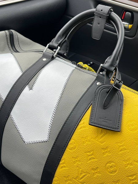 Дорожная сумка Louis Vuitton мужской кожа горчичный 19247-4