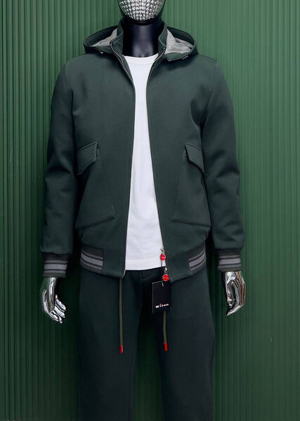Мужской костюм Kiton мужской болотный 136910-10
