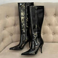 Сапоги Saint Laurent женский кожа черный 130224-4