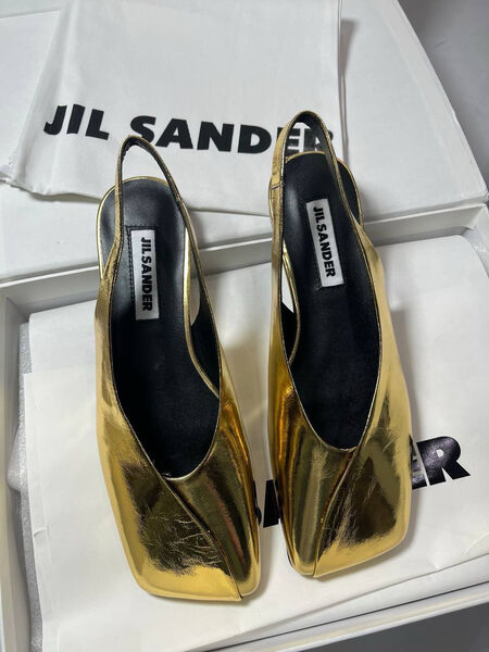 Туфли Jil Sander женский кожа бронзовый 148647-3