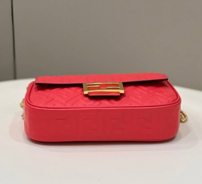 Сумка Fendi женский кожа бордовый 142100-4