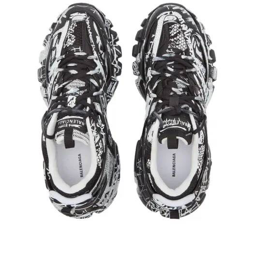 Кроссовки Balenciaga женский кожа графитовый 116478-3