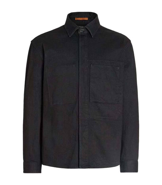 Мужская рубашка Zegna мужской черный 144388-2