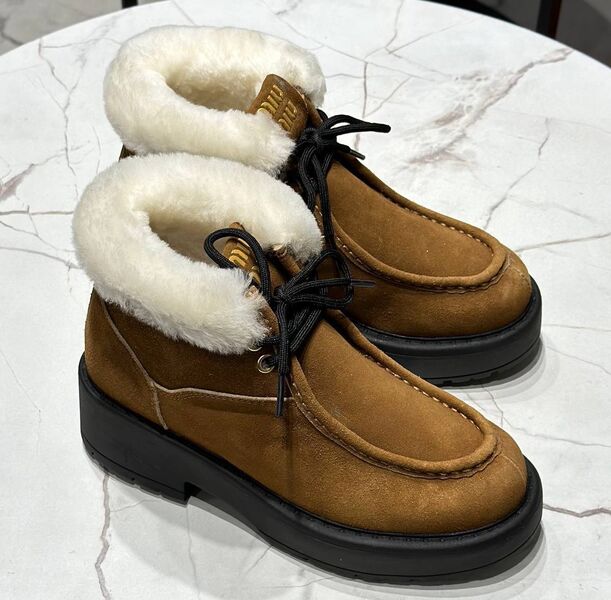 Ботинки Miu Miu женский замша 166209