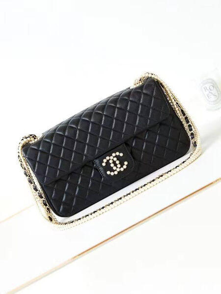 Сумка Chanel женский кожа черный 127546-2