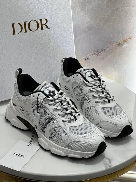 Кроссовки Christian Dior женский кожа белый 161019-6