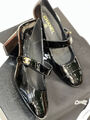 Туфли Chanel женский кожа черный 128598-8