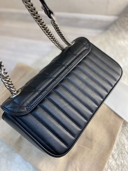 Сумка Gucci Marmont женский кожа черный 97056-3