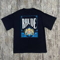 Мужская футболка Rhude мужской черный 144321-2