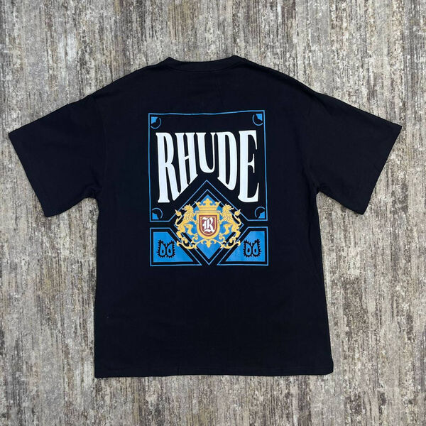 Мужская футболка Rhude мужской черный 144321-2