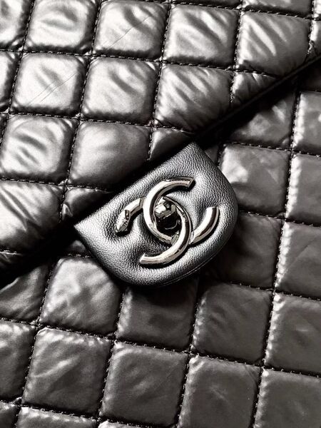 Чемодан Chanel женский нейлон черный 116418-7