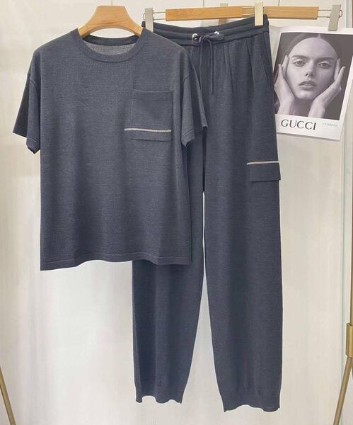 Костюм Brunello Cucinelli женский графитовый 138497