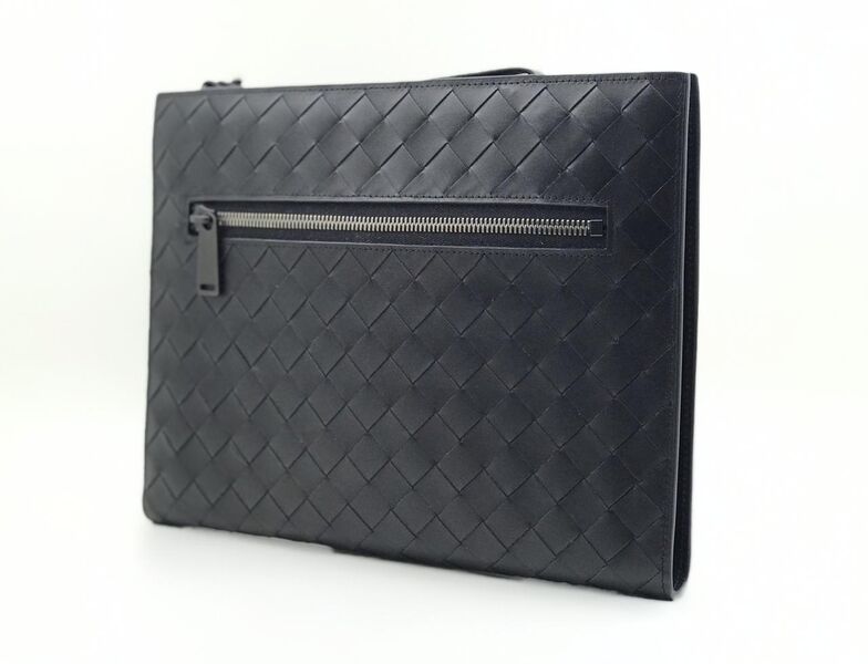 Мужская папка Bottega Veneta мужской кожа черный 42450-2