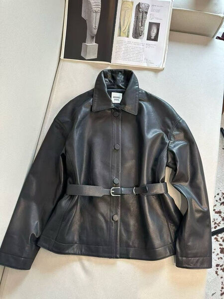 Куртка Hermès женский кожа черный 183161-3