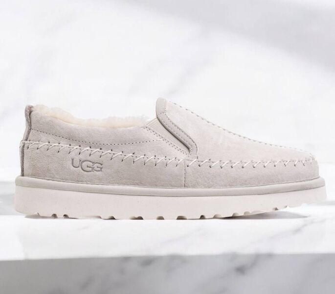 Угги Ugg Stitch Slip женский замша белый 163983