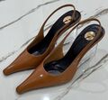 Туфли Saint Laurent женский кожа,канва 192491