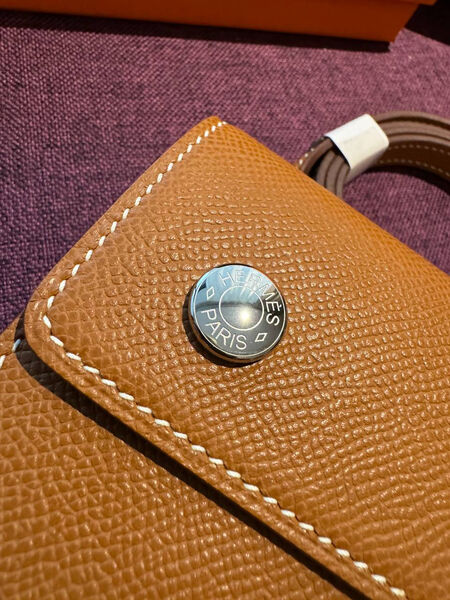Сумка Hermèssnap Wallet женский кожа бежевый 154667-6
