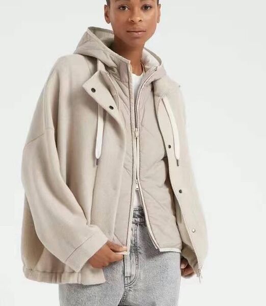 Куртка с жилеткой Brunello Cucinelli женский графитовый 156972
