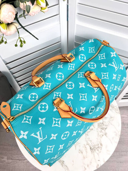 Сумка Louis Vuitton женский кожа бирюзовый 161959-3