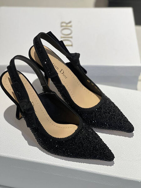 Туфли Christian Dior женский стразы черный 114978-4