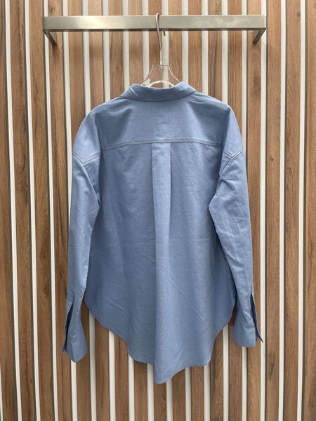 Рубашка Brunello Cucinelli женский бирюзовый 152552-3