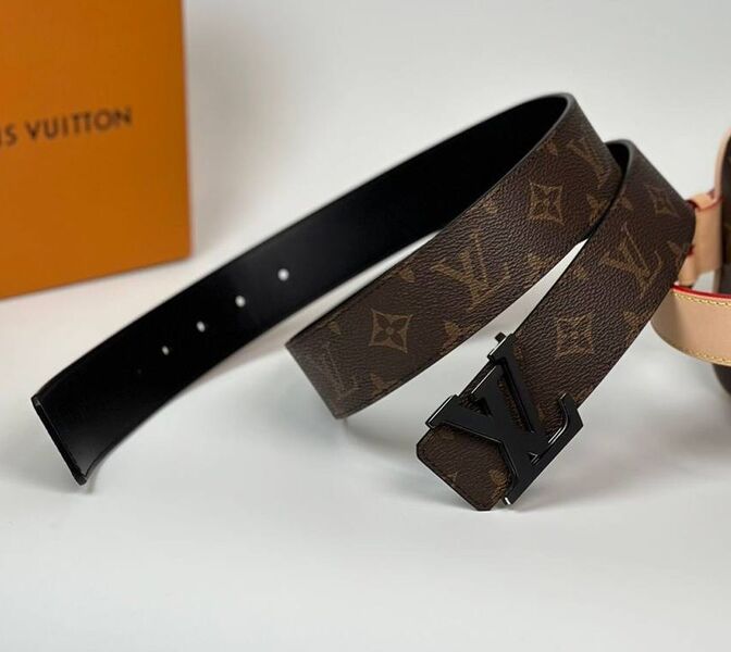 Мужской ремень двухсторонний Louis Vuitton мужской канва 152778
