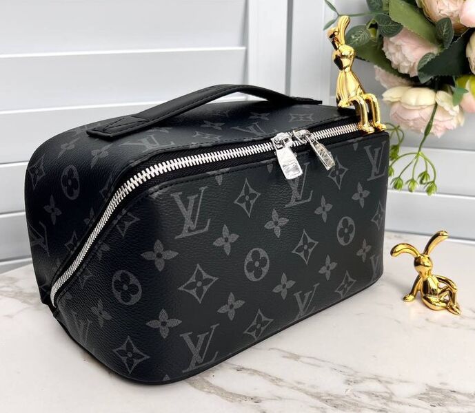 Несессер косметичка Louis Vuitton женский канва черный 161362
