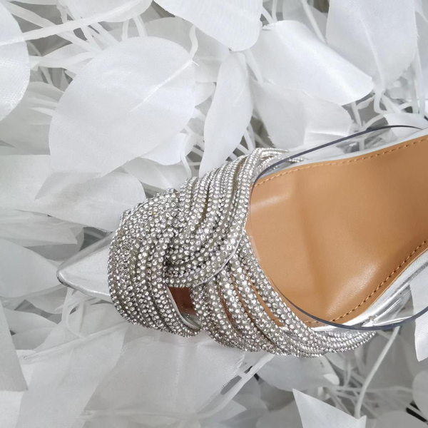 Босоножки Aquazzura женский кожа графитовый 11695-5