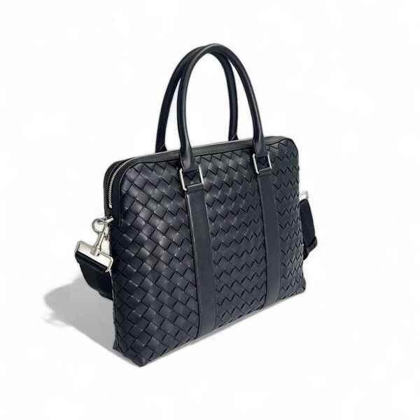 Мужской портфель Bottega Veneta мужской кожа черный 150102-3