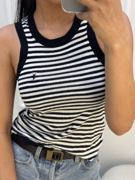 Майка Saint Laurent женский черный 143512