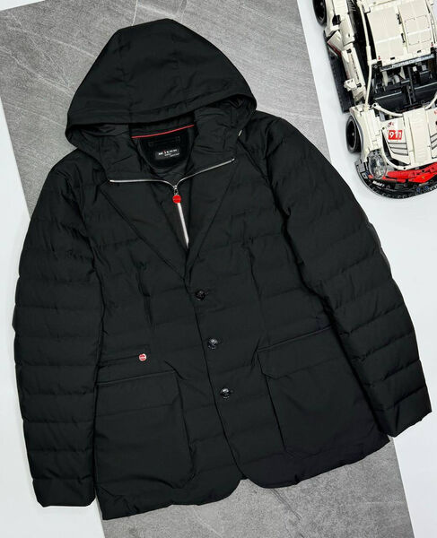 Мужской пуховик Kiton мужской черный 165339