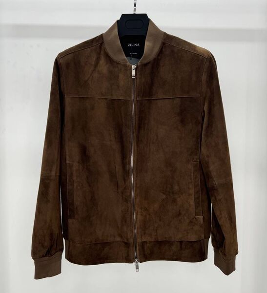 Мужской бомбер Zegna мужской замша 193633