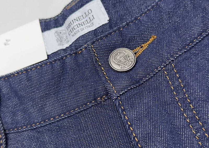 Джинсы Brunello Cucinelli мужской джинса синий 179976-6