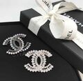 Брошь Chanel графитовый 10380-2
