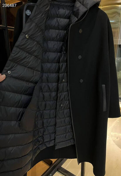 Пальто с жилетом Hermès женский черный 123698-2