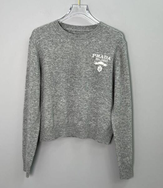Свитер Prada женский вязаная ткань графитовый 127871