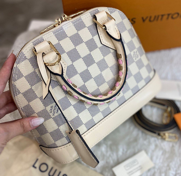 Сумка Louis Vuitton женский кожа бежевый 93275