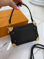 Сумка Louis Vuitton Side Trunk Pm женский кожа черный 190778-4