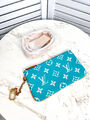 Сумка Louis Vuitton женский кожа бирюзовый 161959-8