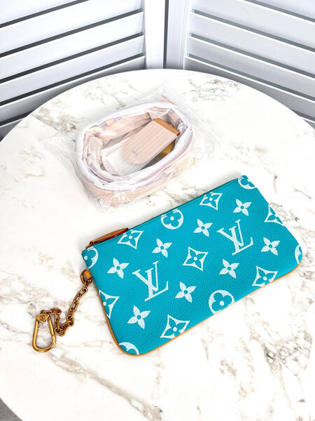 Сумка Louis Vuitton женский кожа бирюзовый 161959-8