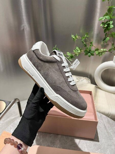 Женские кроссовки Miu Miu женский замша серый n3884460-1-5