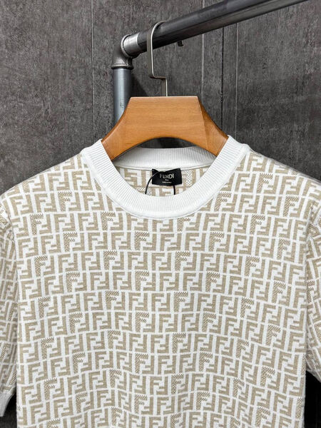 Мужская футболка Fendi мужской бежевый 190300-3