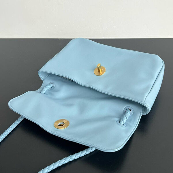 Сумка Bottega Veneta Madison женский кожа бирюзовый 197082-7