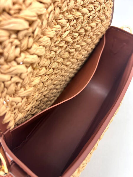 Сумка Valentino женский кожа бежевый 156326-3
