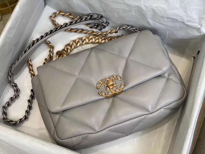 Сумка Chanel (26см) женский кожа графитовый 73556-4