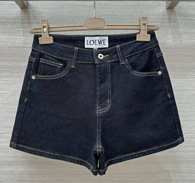 Шорты Loewe женский джинса синий 191961