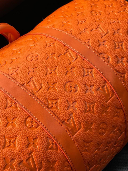 Дорожная сумка Louis Vuitton мужской кожа оранжевый 19244-5