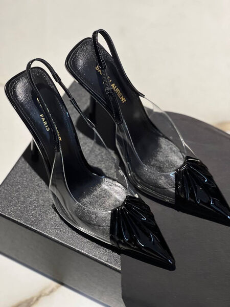 Босоножки Saint Laurent женский черный 98829-3